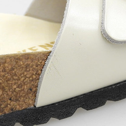 BIRKEN STOCK ビルケンシュトック 新品同様 ハイシャイン エクリュ Madrid Big Buckle ナローフィット サンダル レディース ホワイト系 36 シューズ
