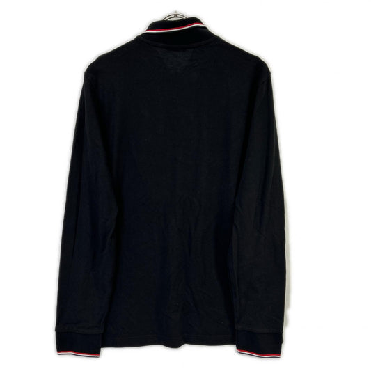 MONCLER モンクレール 21年ブラック MAGLIA POLO MANICA LUNGA ポロシャツ トップス