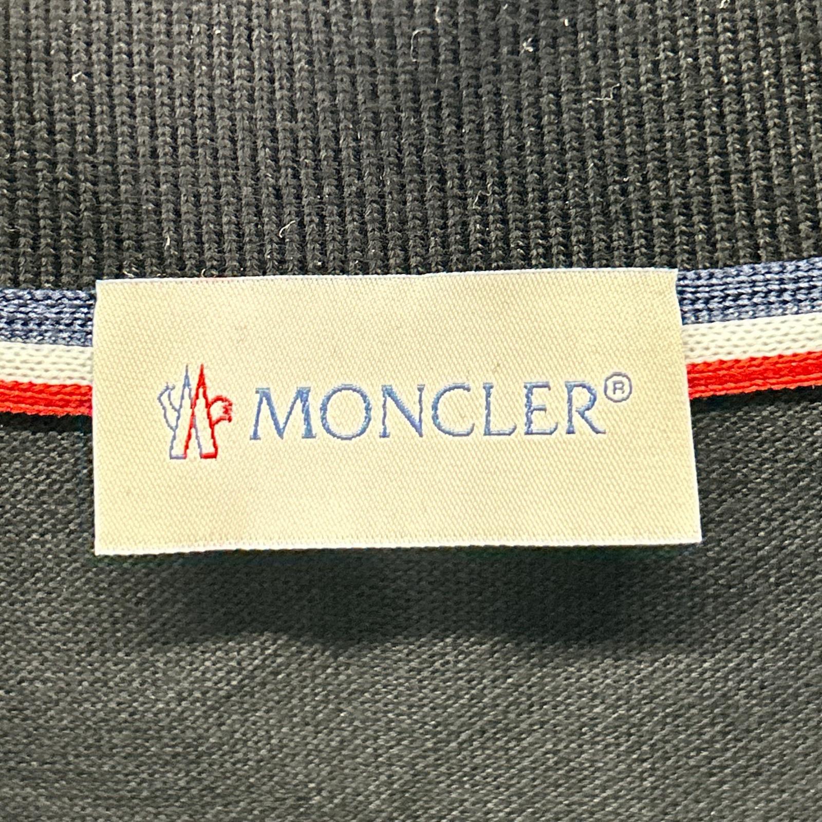MONCLER モンクレール 21年ブラック MAGLIA POLO MANICA LUNGA ポロシャツ トップス