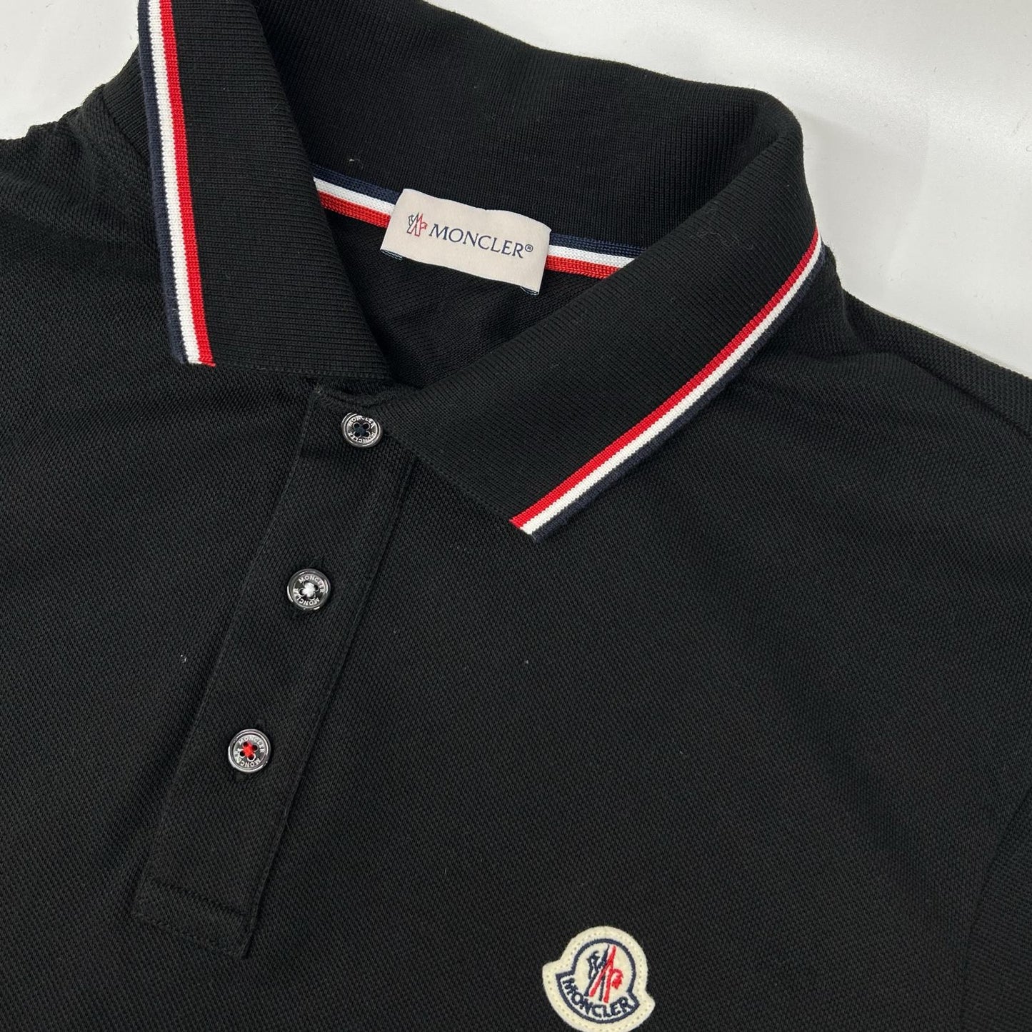 MONCLER モンクレール 21年ブラック MAGLIA POLO MANICA LUNGA ポロシャツ トップス
