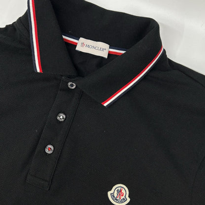 MONCLER モンクレール 21年ブラック MAGLIA POLO MANICA LUNGA ポロシャツ トップス