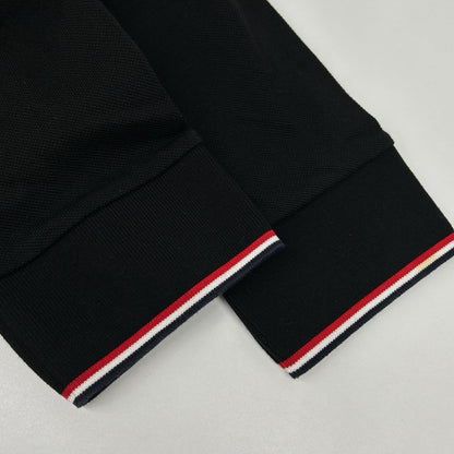 MONCLER モンクレール 21年ブラック MAGLIA POLO MANICA LUNGA ポロシャツ トップス