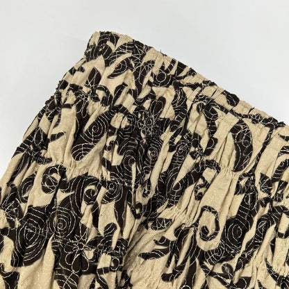 ISSEY MIYAKE FETE イッセイミヤケフェット IF64FG501 ベージュ フラワーモチーフ 刺繍 デザインスカート スカート
