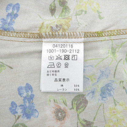 SUPER HAKKA スーパーハッカ 美品 花柄 シャツ ワンピース レディース ブラウン 1001-190-2112 ワンピース