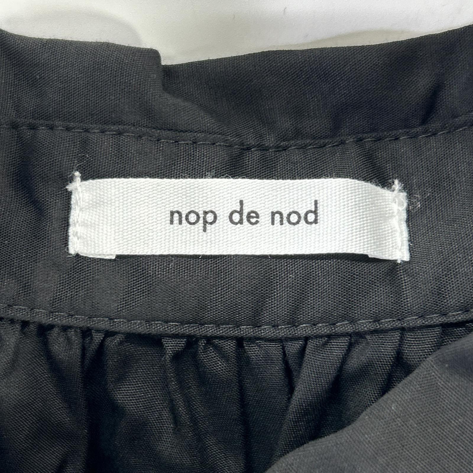 nop de nod ノップドゥノッド 231-504-4165 ブラック 刺繍 長袖ワンピース ワンピース