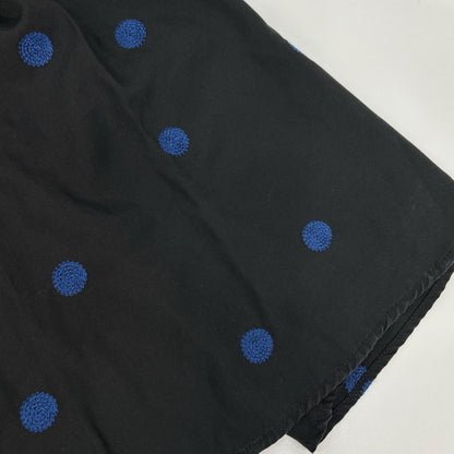 nop de nod ノップドゥノッド 225-504-4141 ブラック ブルー刺繍 長袖ワンピース ワンピース