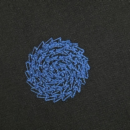 nop de nod ノップドゥノッド 225-504-4141 ブラック ブルー刺繍 長袖ワンピース ワンピース