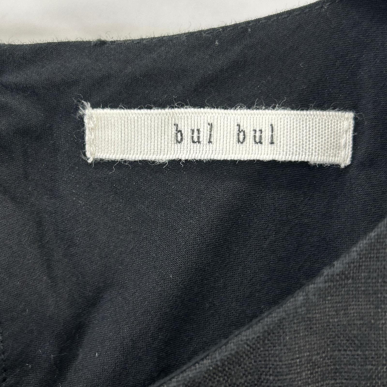 bulbul BK2002238 Black Linen Flour Embroidered Yoke SW Dress Dress