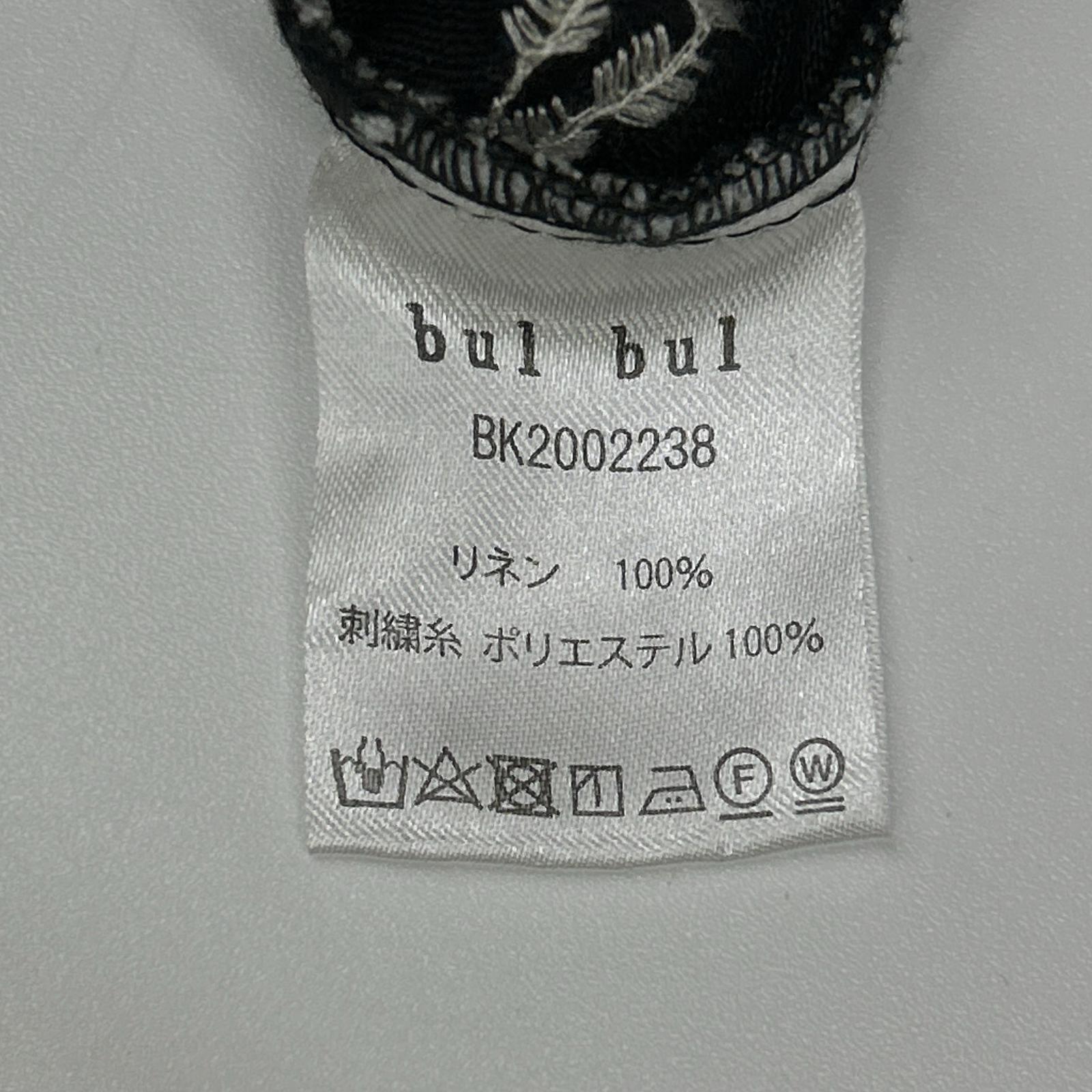 bulbul バルバル BK2002238 ブラック linen flour emb yoke sw ワンピース ワンピース