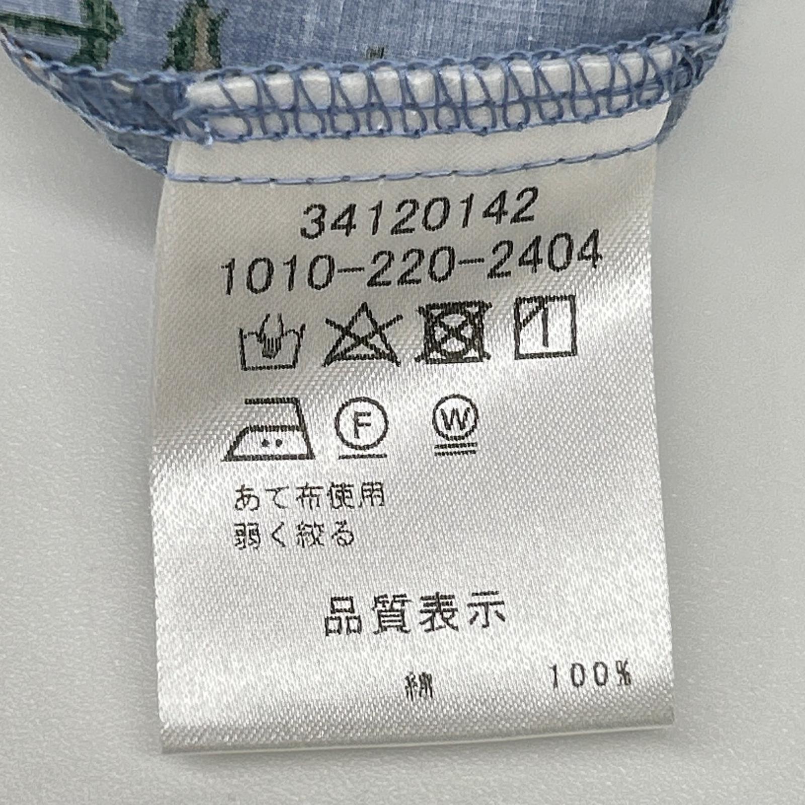 SUPER HAKKA スーパーハッカ 34120142 ブルー コットンローン マーガレットポピープリントシャツワンピース(前開き) ワンピース