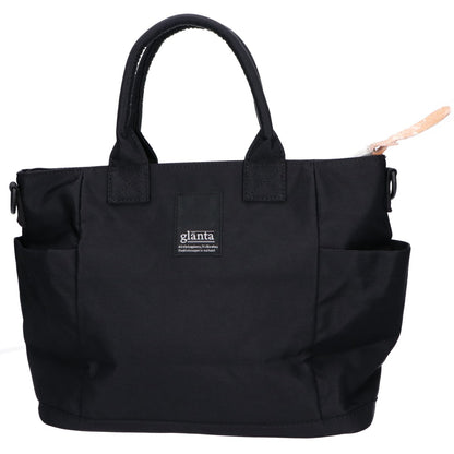SUPER HAKKA スーパーハッカ 【新品同様】34010353 glanta ドットと花瓶刺繍スクエア 2WAY トートバッグ