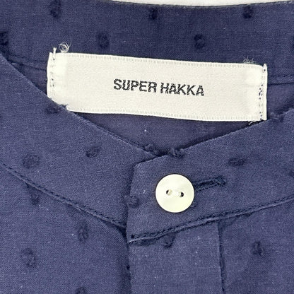 SUPER HAKKA スーパーハッカ ネイビー ドットジャカードローン float dotプリント ワンピース ワンピース