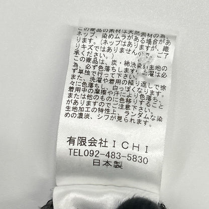 ICHI ANTIQUITES イチアンティークス LT800313 ダークグレー リネン バルーンスリーブ ロングシャツワンピス ワンピース
