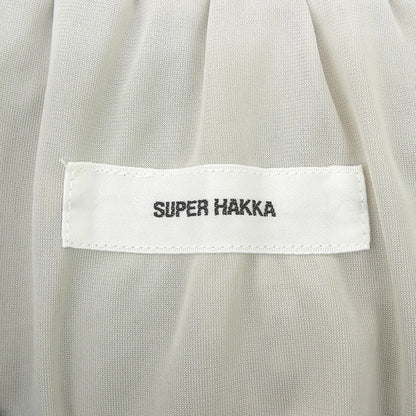 SUPER HAKKA スーパーハッカ コットンボイル パッチワークプリント ギャザースカート 裏地付き レディース グリーン マルチカラー スカート