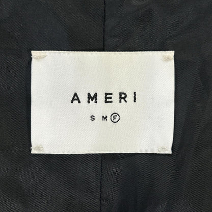 Ameri アメリ Vintage ブラック バルーンスリーブ プリーツ トレンチコート コート