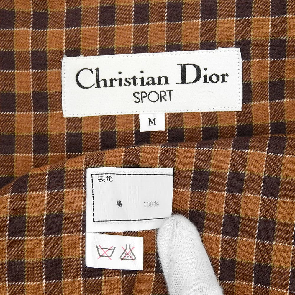 ChristianDiorSports クリスチャンディオールスポーツ ノーカラーシャツ デザインブルゾン トップス レディース ブラウン M トップス