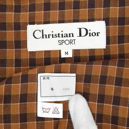 ChristianDiorSports クリスチャンディオールスポーツ ノーカラーシャツ デザインブルゾン トップス レディース ブラウン M トップス