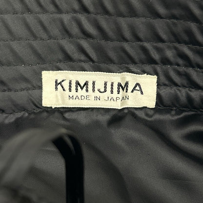 kimijima キミジマ ブラック チェック ベロア リボンデザイン スカートセットアップ スーツ セットアップ