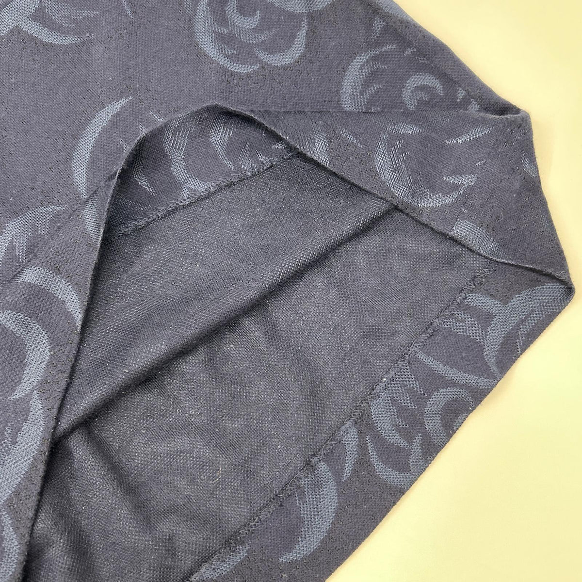 HANAE MORI ハナエモリ 【HANAE MORI Knit】ネイビー バラジャカード ロングリブニットワンピース ワンピース