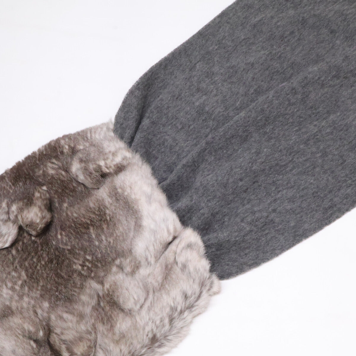 UNITED ARROWS ユナイテッドアローズ 【新品同様】1736-699-2034-1500 ラビットファー ウール/カシミヤ マフラー