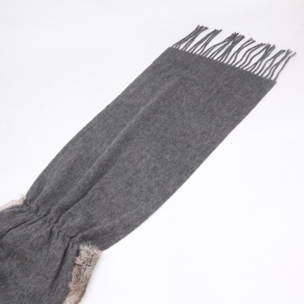 UNITED ARROWS ユナイテッドアローズ 【新品同様】1736-699-2034-1500 ラビットファー ウール/カシミヤ マフラー
