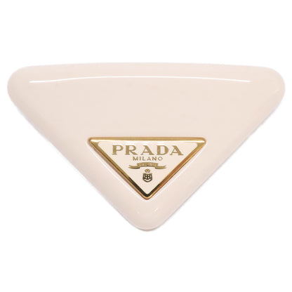 PRADA プラダ 【美品】プレックス トライアングル ヘアクリップ ミニバレッタ ヘアアクセサリー