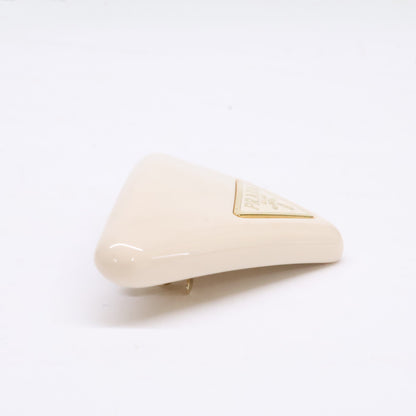 PRADA プラダ 【美品】プレックス トライアングル ヘアクリップ ミニバレッタ ヘアアクセサリー