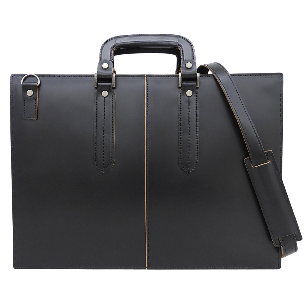 LUGGAGE AOKI 青木鞄 美品 Complex Gardensシリーズ 枯淡 2WAY ブリーフケース ビジネスバッグ メンズ レザー ブラック ビジネスバッグ ブリーフケース