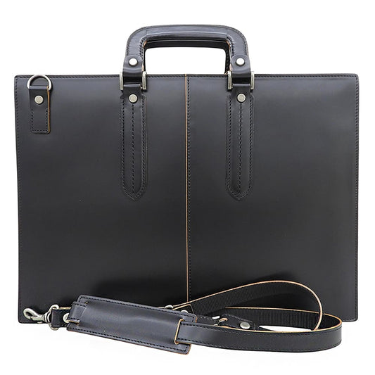 LUGGAGE AOKI 青木鞄 美品 Complex Gardensシリーズ 枯淡 2WAY ブリーフケース ビジネスバッグ メンズ レザー ブラック ビジネスバッグ ブリーフケース