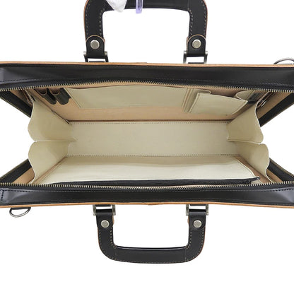 LUGGAGE AOKI 青木鞄 美品 Complex Gardensシリーズ 枯淡 2WAY ブリーフケース ビジネスバッグ メンズ レザー ブラック ビジネスバッグ ブリーフケース