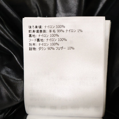MONCLER モンクレール 【美品】BAKI ヘリンボーン ウール/ナイロン切替 フード付ダウン ベスト