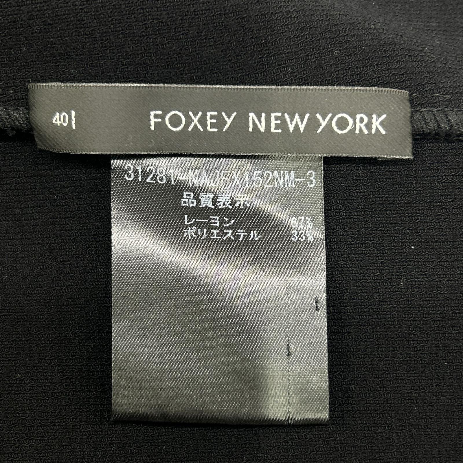 FOXEY フォクシー 31281 ブラック スクエアカーディガン トップス