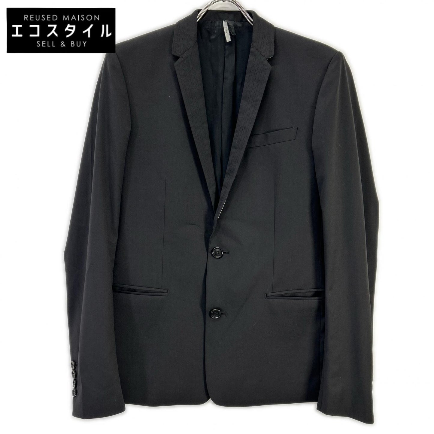 Dior HOMME ディオールオム 363C250A2110 ブラック カラーステッチ テーラードジャケット ジャケット
