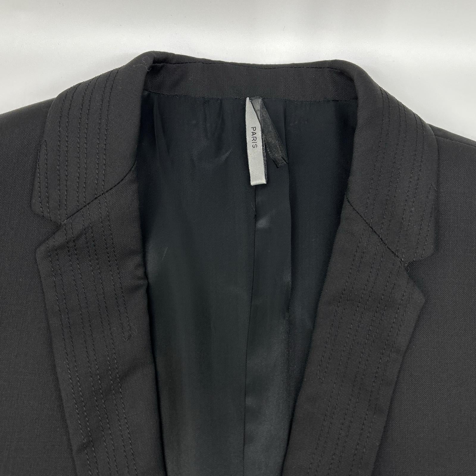 Dior HOMME ディオールオム 363C250A2110 ブラック カラーステッチ テーラードジャケット ジャケット