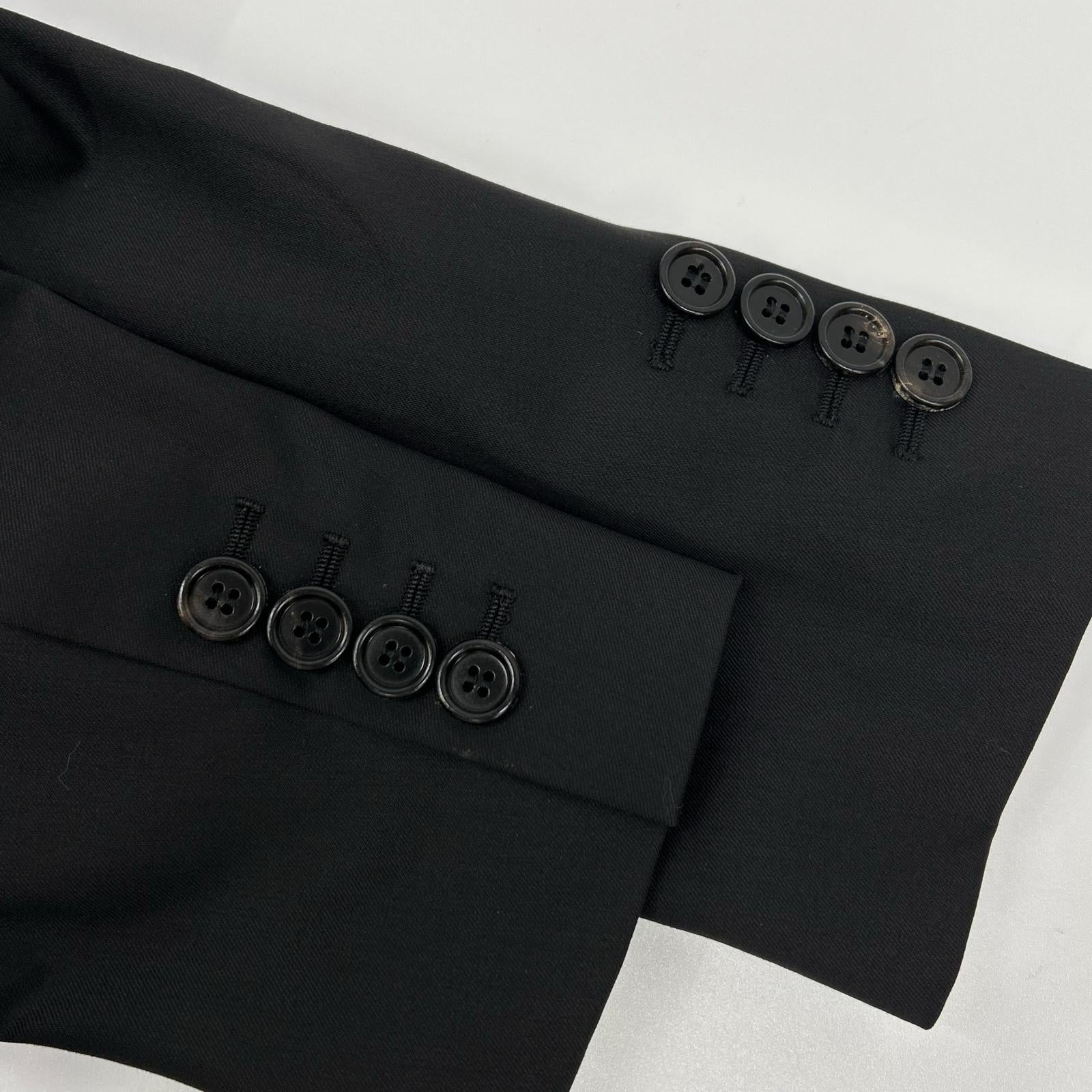 Dior HOMME ディオールオム 363C250A2110 ブラック カラーステッチ テーラードジャケット ジャケット