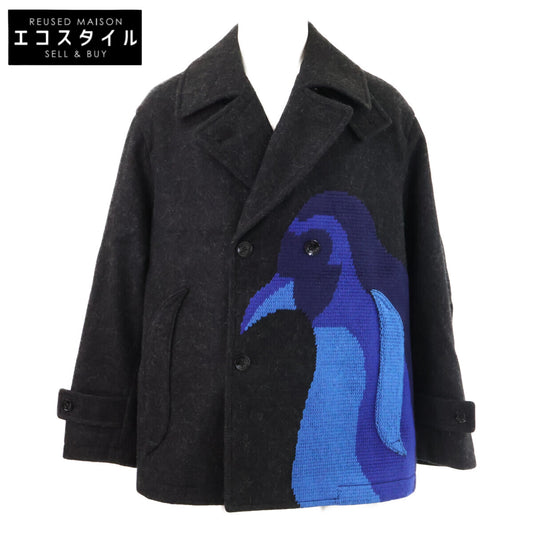 SHINYAKOZUKA シンヤコヅカ 【美品/25年製】2502SK01E P(ENGUIN) COAT WITH EMBROIDERY ピー コート