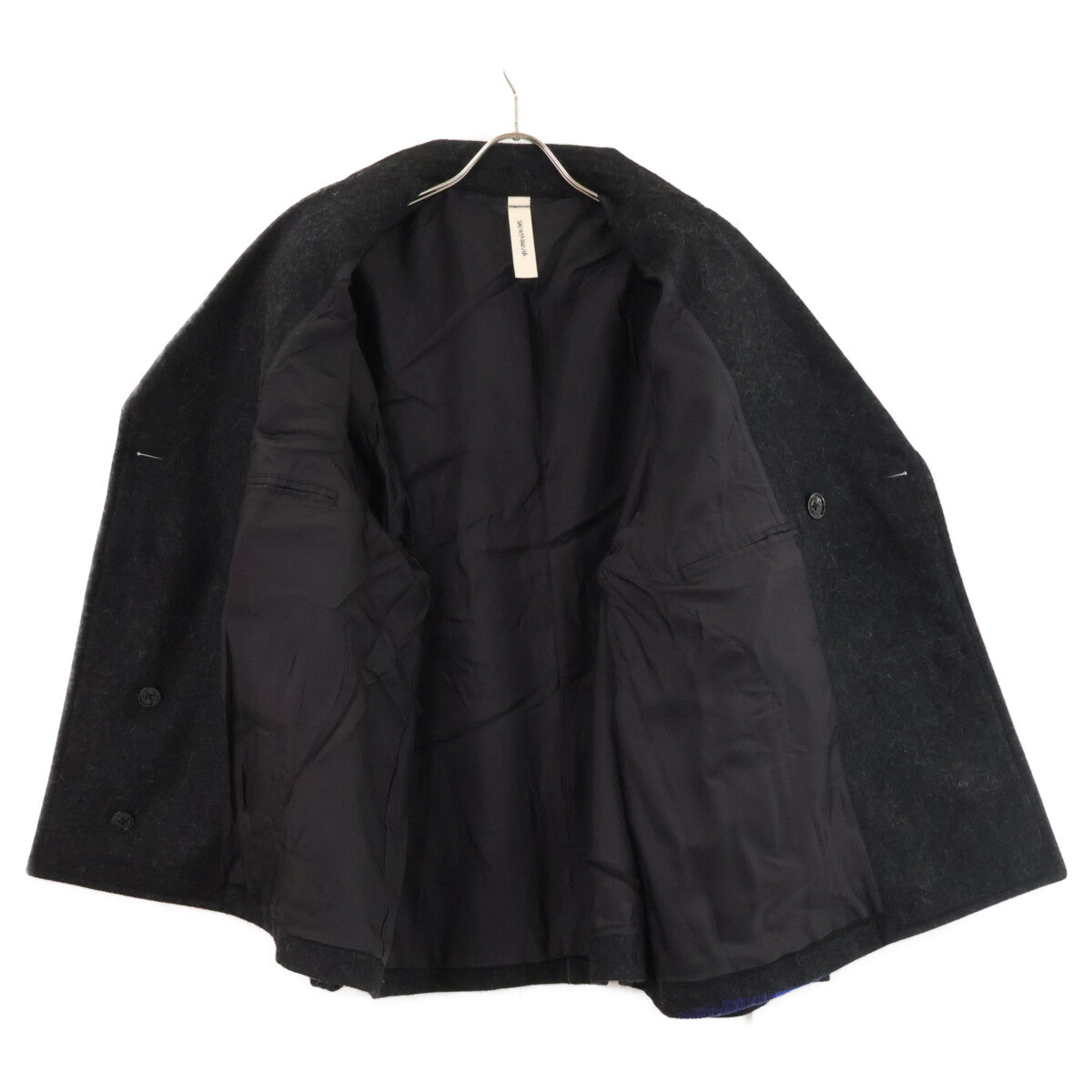 SHINYAKOZUKA Shinya Kozuka [Excellent condition/Made in 2025] 2502SK01E P (ENGUIN) COAT WITH EMBROIDERY pea coat