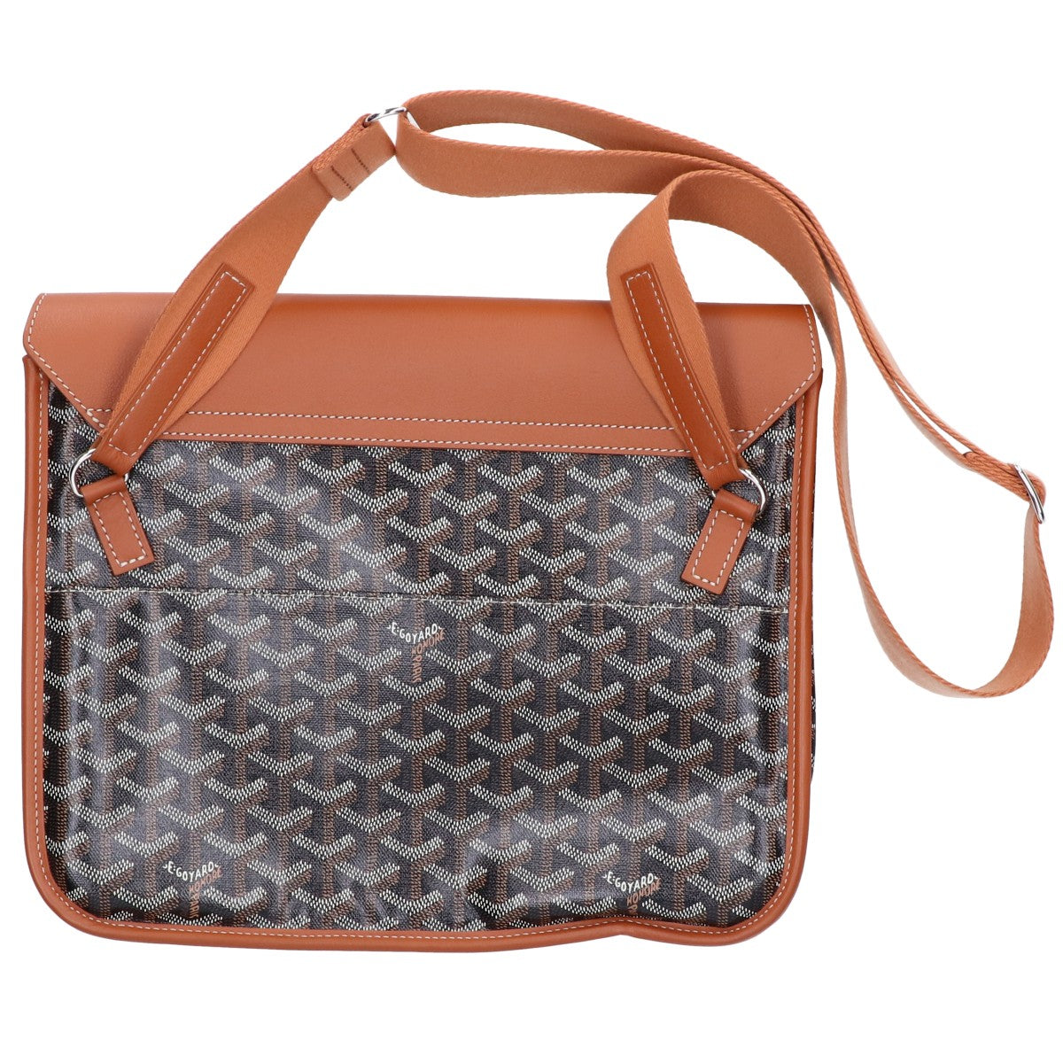 GOYARD ゴヤール カーフレザー x PVC クルシエメッセンジャーバッグ ショルダーバッグ