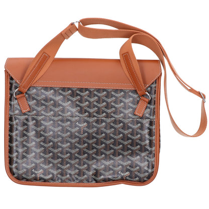 GOYARD ゴヤール カーフレザー x PVC クルシエメッセンジャーバッグ ショルダーバッグ