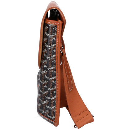 GOYARD ゴヤール カーフレザー x PVC クルシエメッセンジャーバッグ ショルダーバッグ