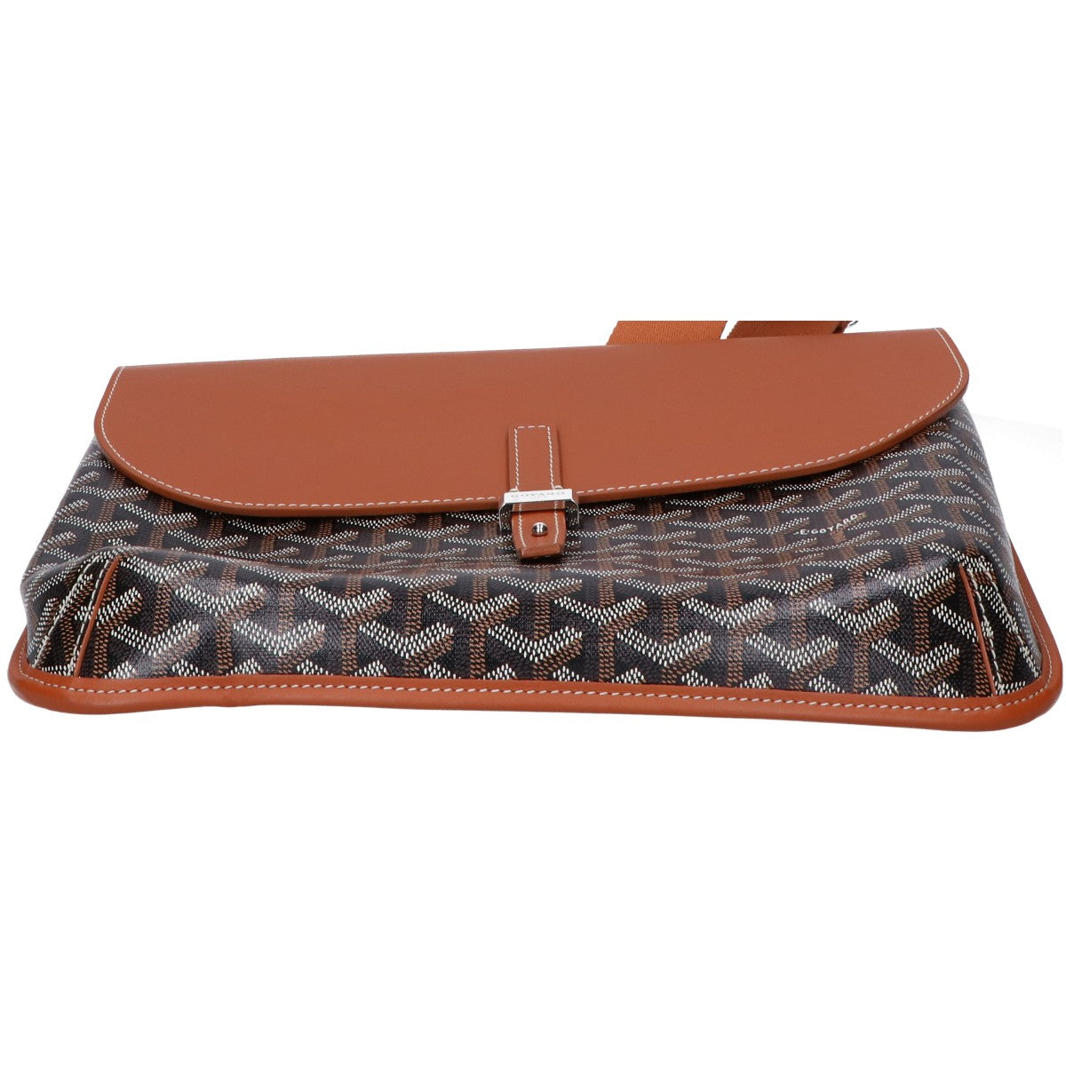 GOYARD ゴヤール カーフレザー x PVC クルシエメッセンジャーバッグ ショルダーバッグ