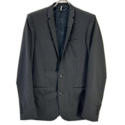 Dior HOMME ディオールオム 123C722A1787 ブラック ウール ピンストライプ テーラードジャケット ジャケット