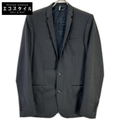 Dior HOMME ディオールオム 123C722A1787 ブラック ウール ピンストライプ テーラードジャケット ジャケット