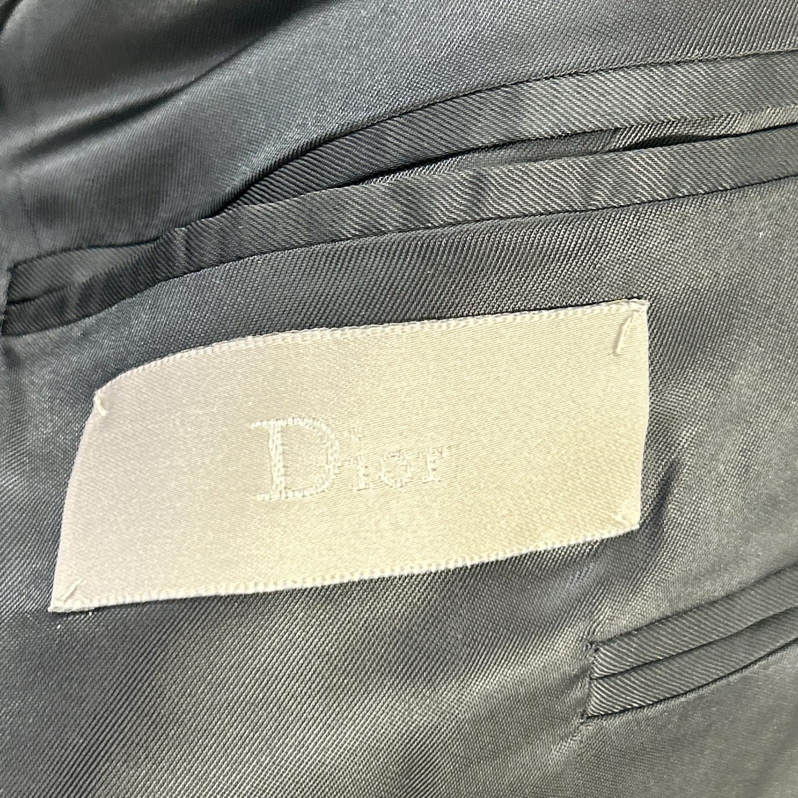 Dior HOMME ディオールオム 123C722A1787 ブラック ウール ピンストライプ テーラードジャケット ジャケット