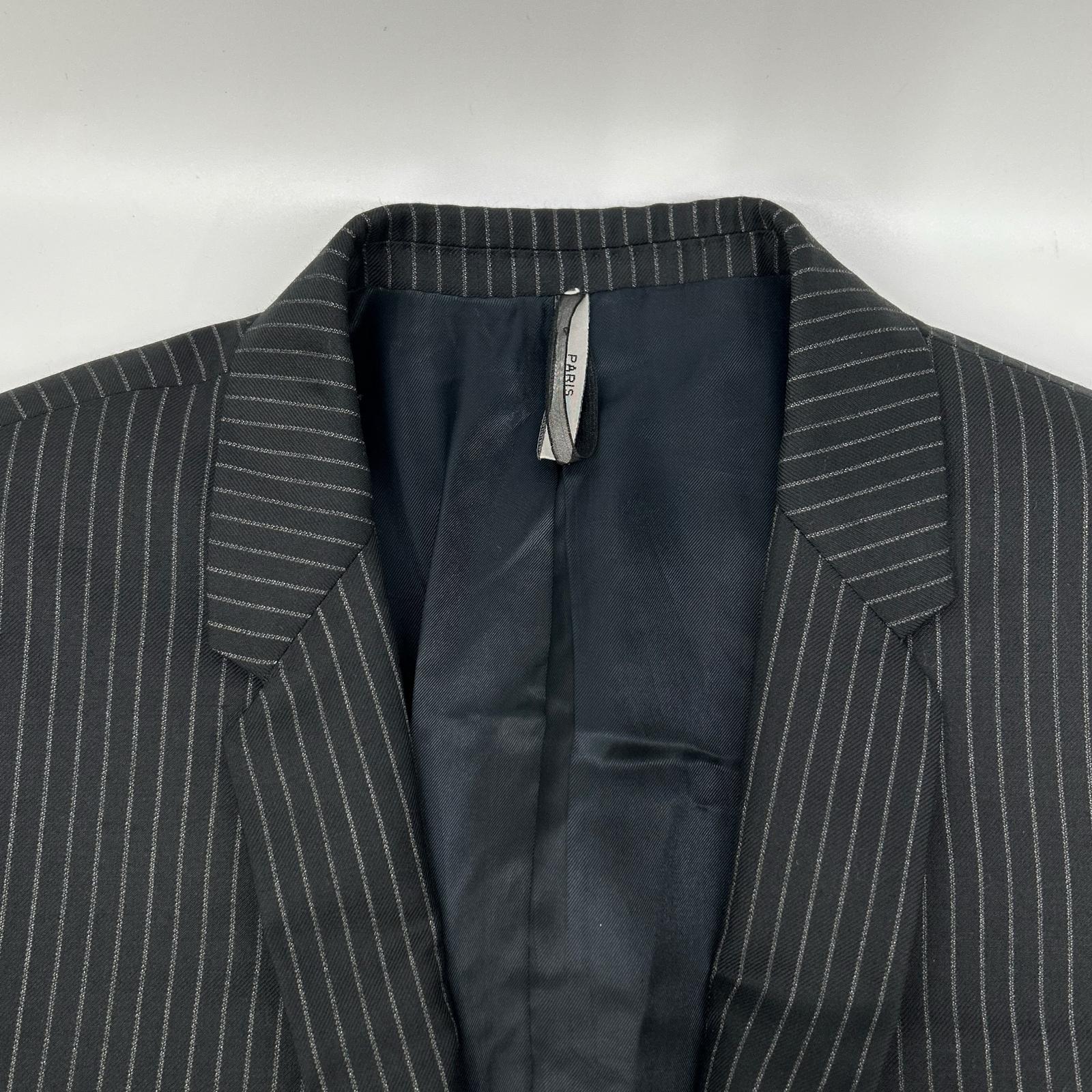 Dior HOMME ディオールオム 123C722A1787 ブラック ウール ピンストライプ テーラードジャケット ジャケット