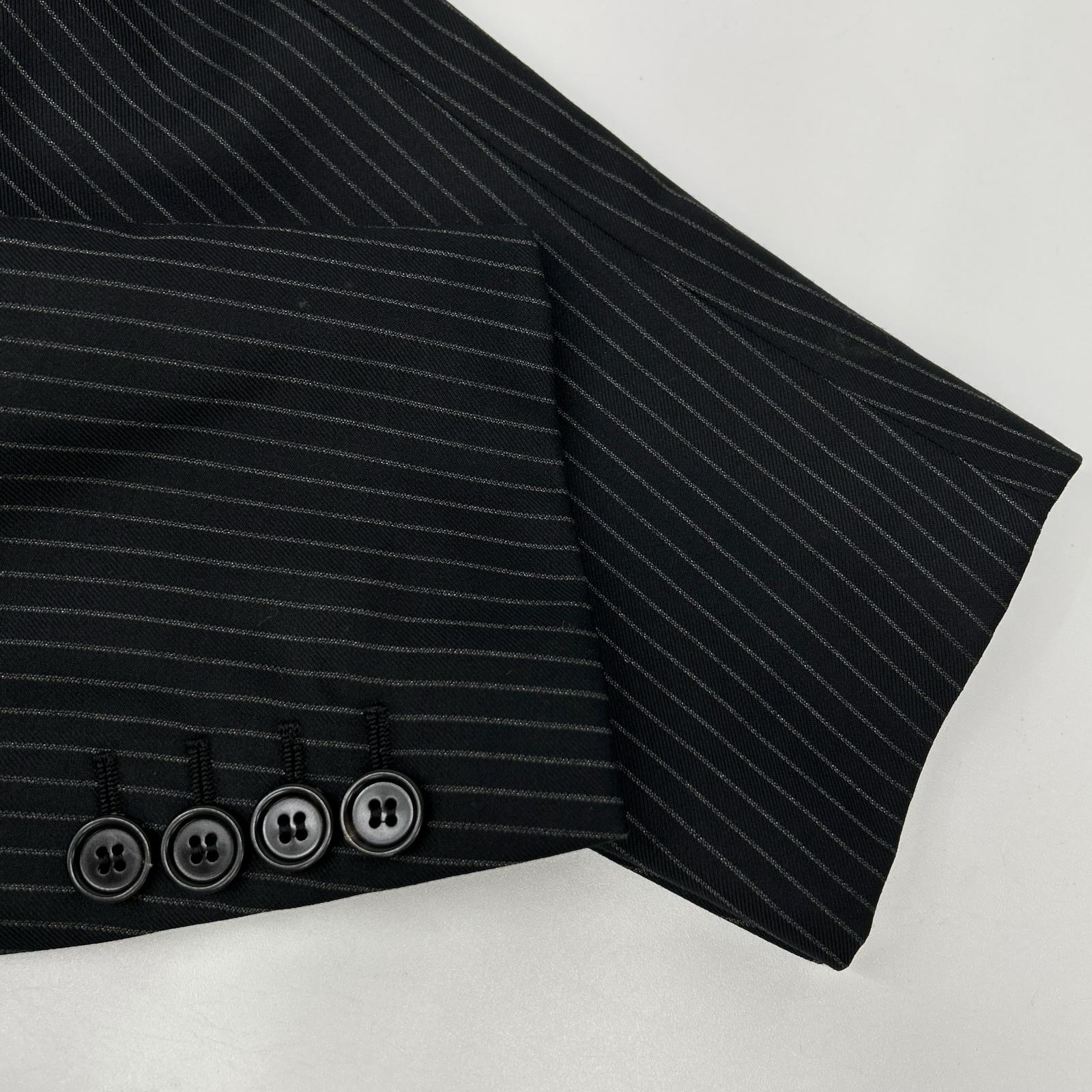 Dior HOMME ディオールオム 123C722A1787 ブラック ウール ピンストライプ テーラードジャケット ジャケット