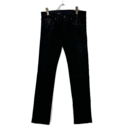 Dior HOMME ディオールオム 08AW クリス期　8H3111080909 ブラック コットン コーティング ストレッチ スキニー パンツ ボトムス