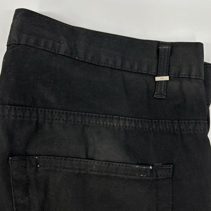 Dior HOMME ディオールオム 08AW クリス期　8H3111080909 ブラック コットン コーティング ストレッチ スキニー パンツ ボトムス