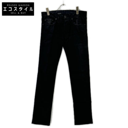Dior HOMME ディオールオム 08AW クリス期　8H3111080909 ブラック コットン コーティング ストレッチ スキニー パンツ ボトムス