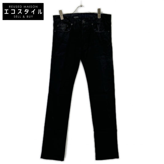 Dior HOMME ディオールオム 08AW クリス期　8H3111080909 ブラック コットン コーティング ストレッチ スキニー パンツ ボトムス
